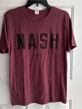 NASH Short Sleeve Crew Tee in Maroon